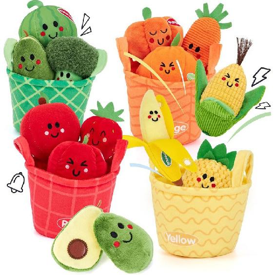 Farm Scene Mini House with 6pcs Animal Plush Toys Soft Stuffed Dolls & Mini Sandbag Plushies Cute Toy Set for Girls