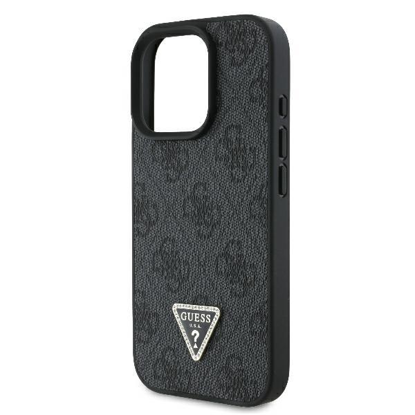 Guess Guhcp16Xp4Tdpk Iphone 16 Pro Max6.9 Czarny/Black Hardcase Leather 4G Triangle Strass