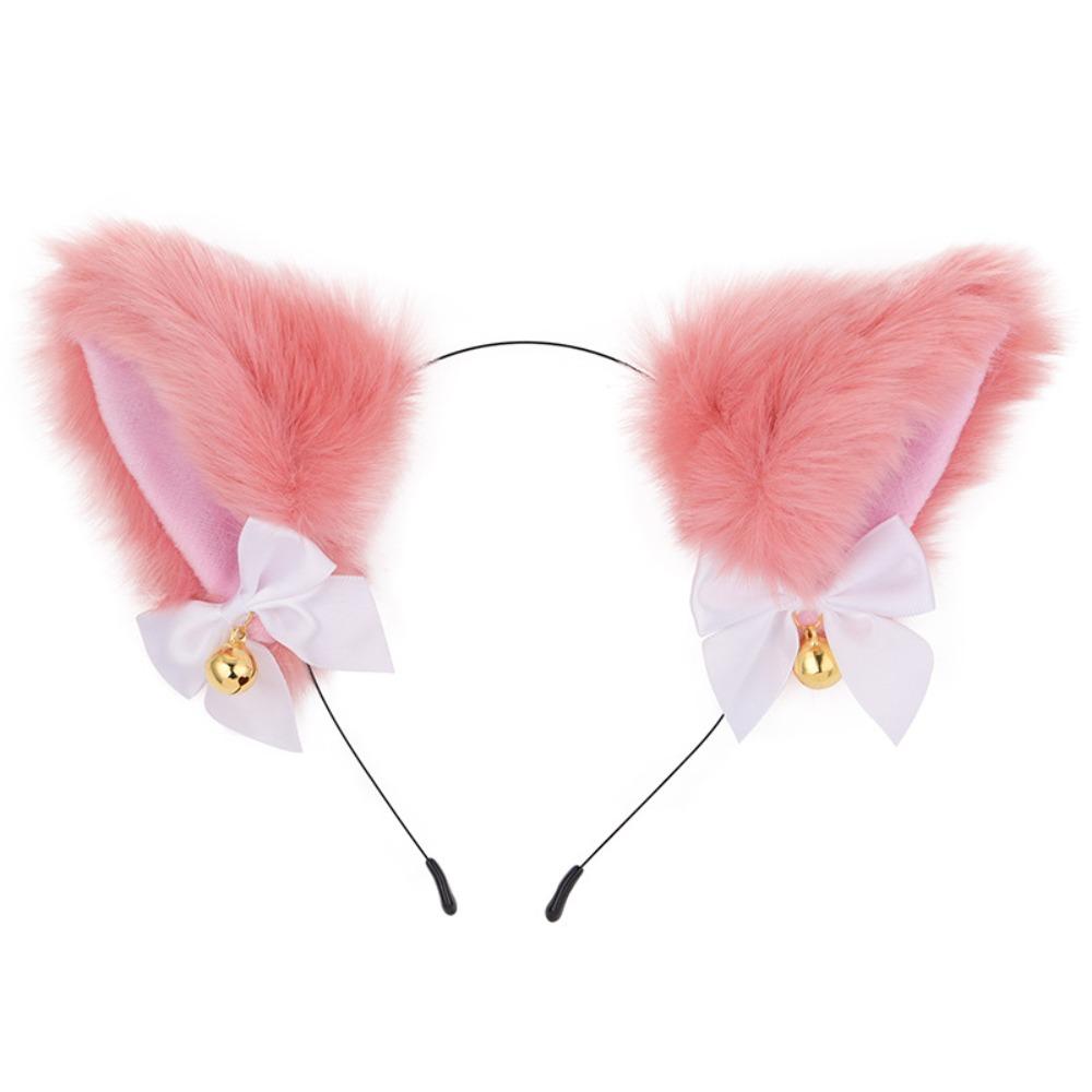 Realistic Plush Cat Ears Headband Furry Cosplay Hair Hoop Anime Headband Daily Wear