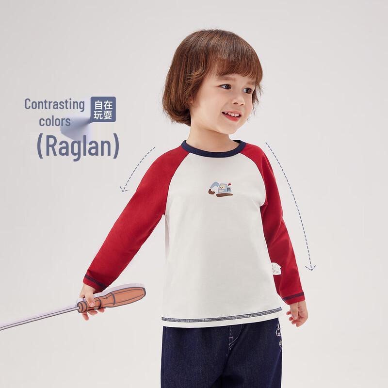 JELLYBABY Boys' Color-block Cartoon Car Long-Sleeve T-Shirt