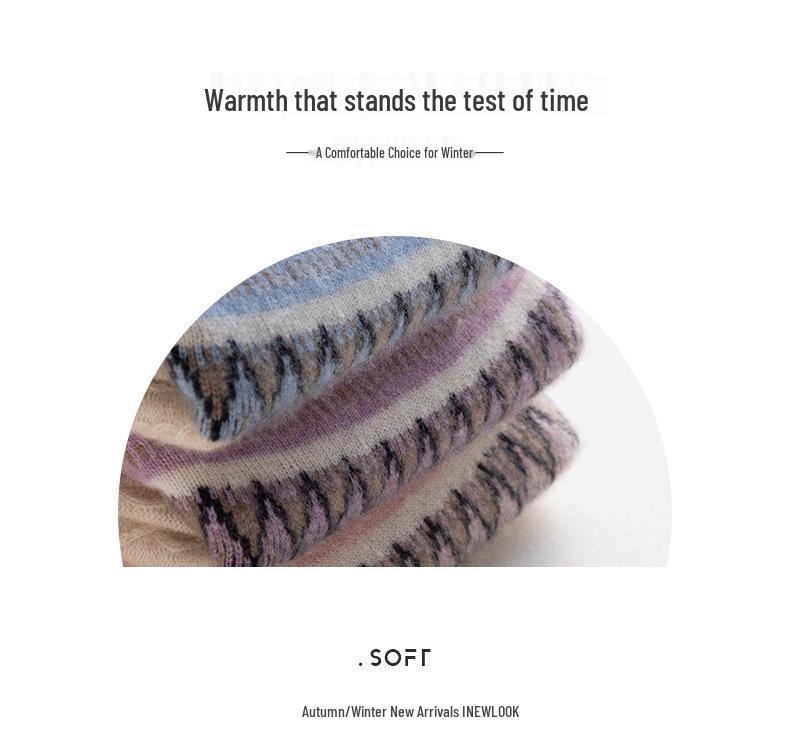 Women's Retro Ethnic Jacquard Cashmere Sweater - Autumn/Winter 2025 Pullover