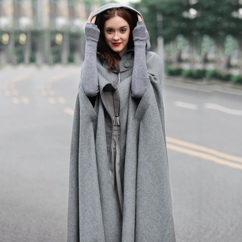 Naiste Trench Mantel Avatud ees kardigan jakk Mantel Cape Cloak Poncho Plus