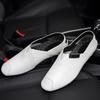 Heiß verkaufte Herren Leder Freizeitschuhe Frühling Sommer Weichsohlige Loafer Schlicht Bequem Herren Fahrschuhe Rutschfest
