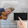 BSEED 1/2/3fach Touchschalter 1-Weg Lichtschalter mit EU-Wandsteckdosen USB Typ-C Steckdosen Glasplatte Schwarz