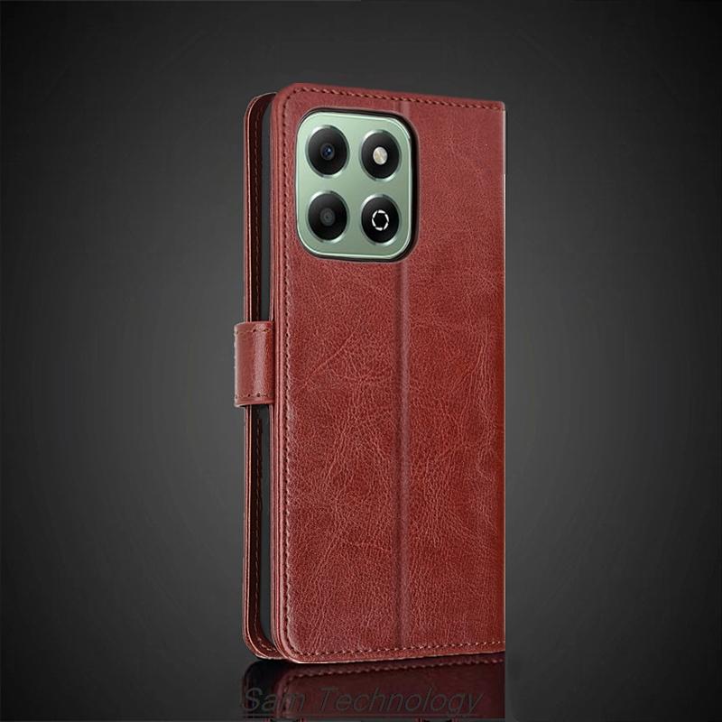 Card Holder Cover Case for Huawei Honor X6b Pu Leather Flip Cover Retro Wallet Phone Case Business Fundas Coque