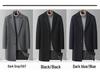 Men's Thickened Wool Trench Coat - Mid-Length, Autumn/Winter Business Style