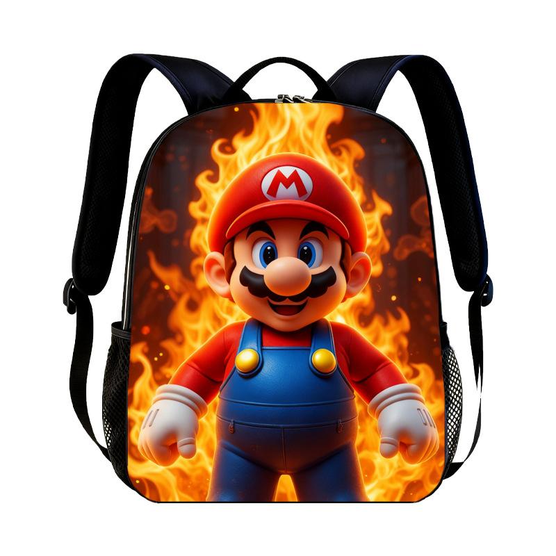 Νέο Σακίδιο Νηπιαγωγείου Super Mario Παιδικό με Εκτύπωση Mario Καθημερινό Casual Σακίδιο για Αγόρια Κορίτσια
