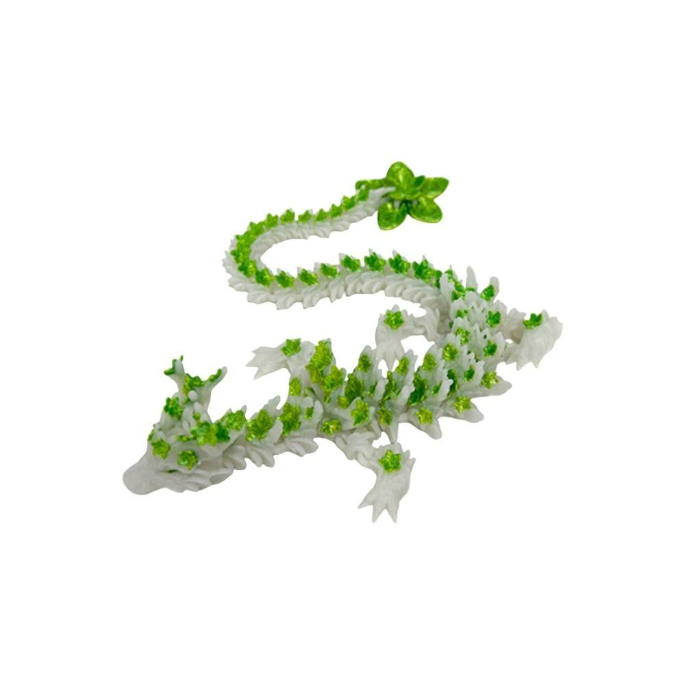 Desktop Decoration 3D Printed Dragon Articulated Luminous Chinese Loong  Home Decor