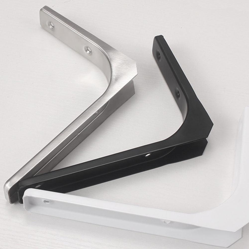 2Sets Industrial Style Wall Shelf Bracket Heavy Duty Shelf Supports for Floating Shelves Bookshelf Accessories Storage Rack