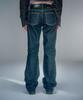Beikeonteuakaibeu Heidi Long Length Turn-Up Denim (2Color)