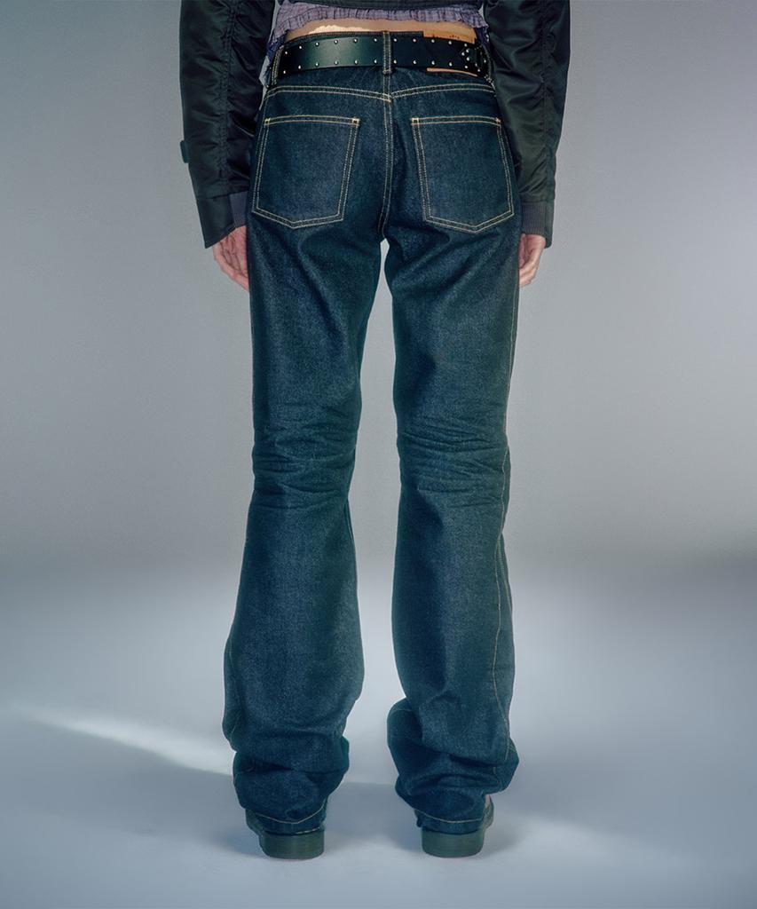 Beikeonteuakaibeu Heidi Long Length Turn-Up Denim (2Color)