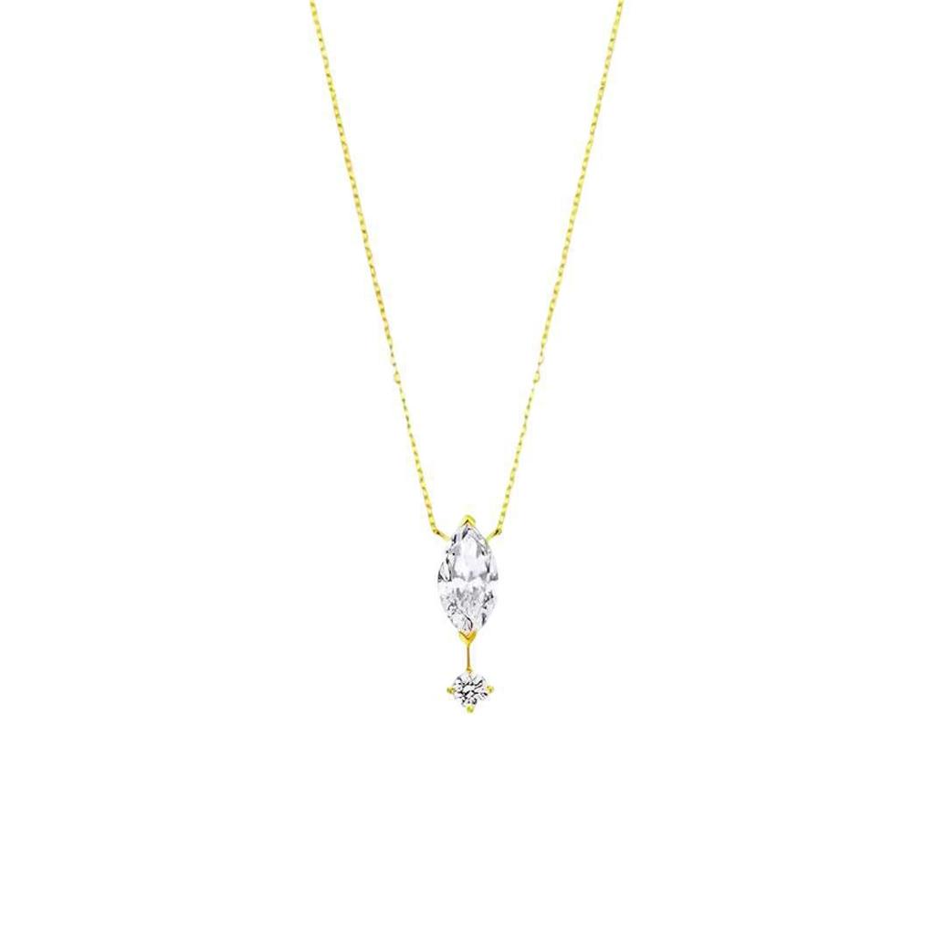 Ma Yan Water Drop Necklace for Women, Light Luxury, High End, Simple Clavicle Chain, Versatile, Sparkling Jewelry