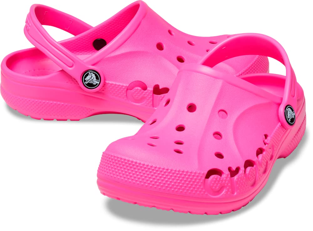 Сандалии Crocs Baya Clog для малышей, электрический розовый, 17,5 см