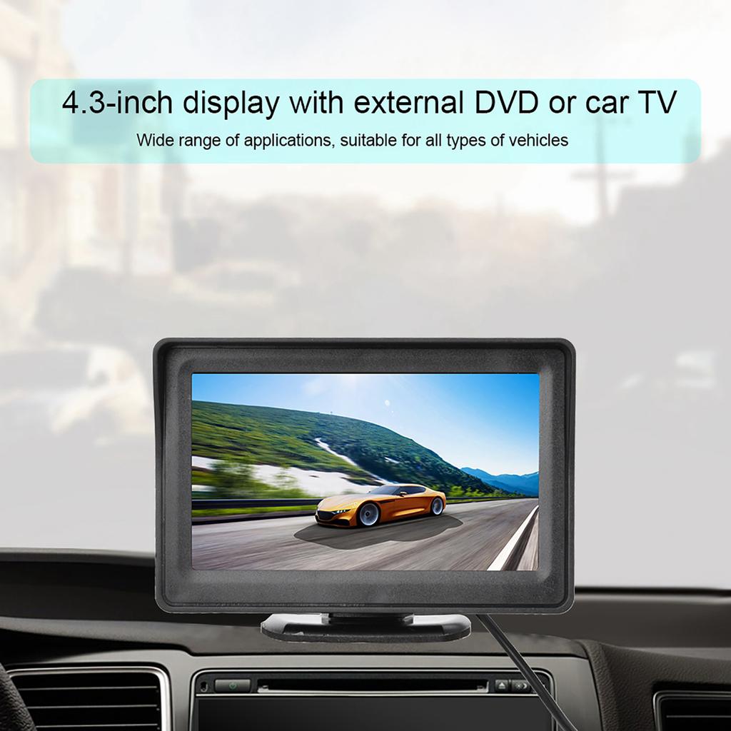4.3  Color LCD Car Display Rear View External Monitor For Car Backup Camera