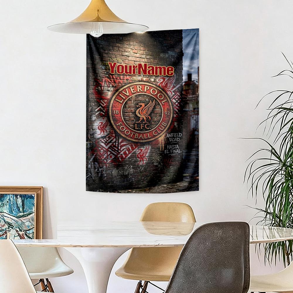 Liverpool Custom Your Name Wall Decor Tapestry Art For Pet Memorial Birthdaywedding Party Backdrop Family Gift