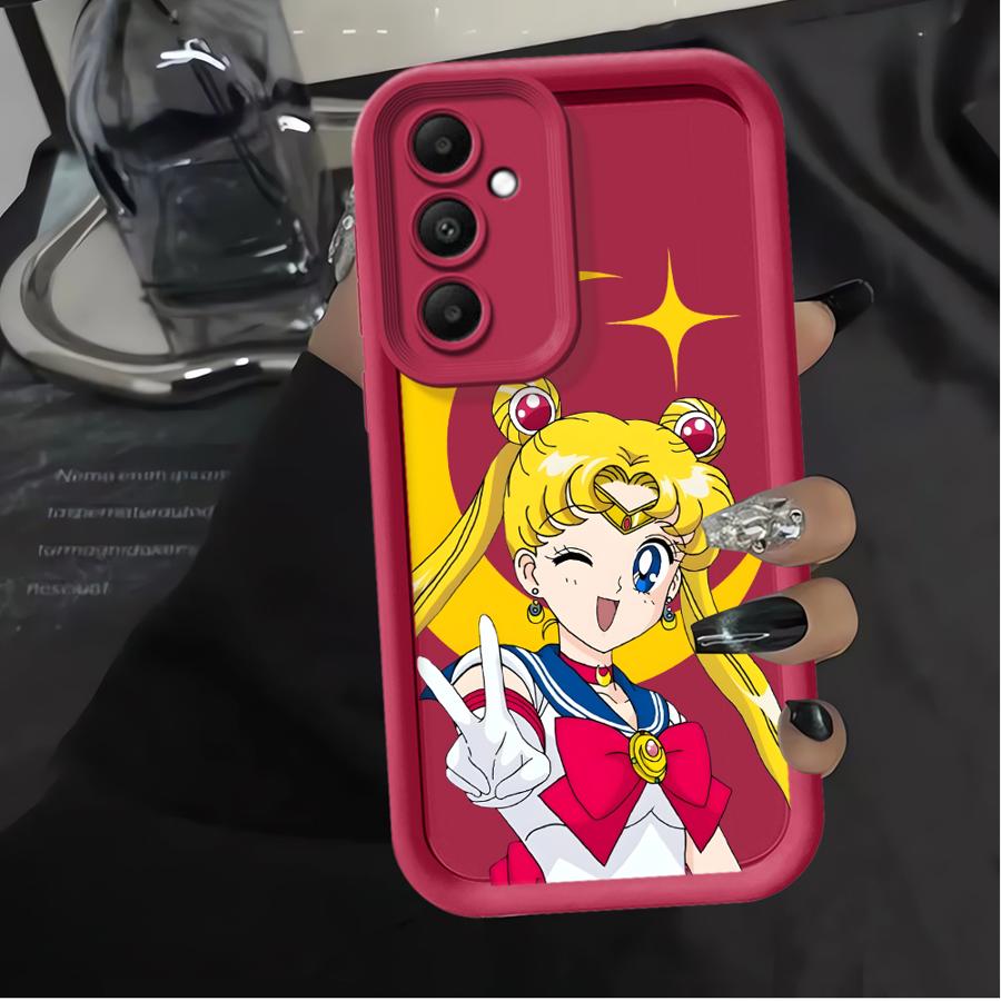 Phone Cover Case for Samsung Galaxy A56 A25 A26 A36 A24 A35 A52 A73 A22 A54 A55 A32 A21s Anime Sailor Moon