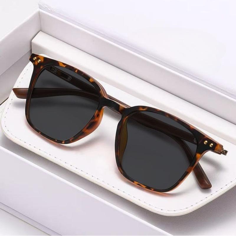 New Fashion Trendy Square Large Frame Anti-UV Myopia Sunglasses Outdoor Classic Driving High Quality Near Sight Eyewear Unisex