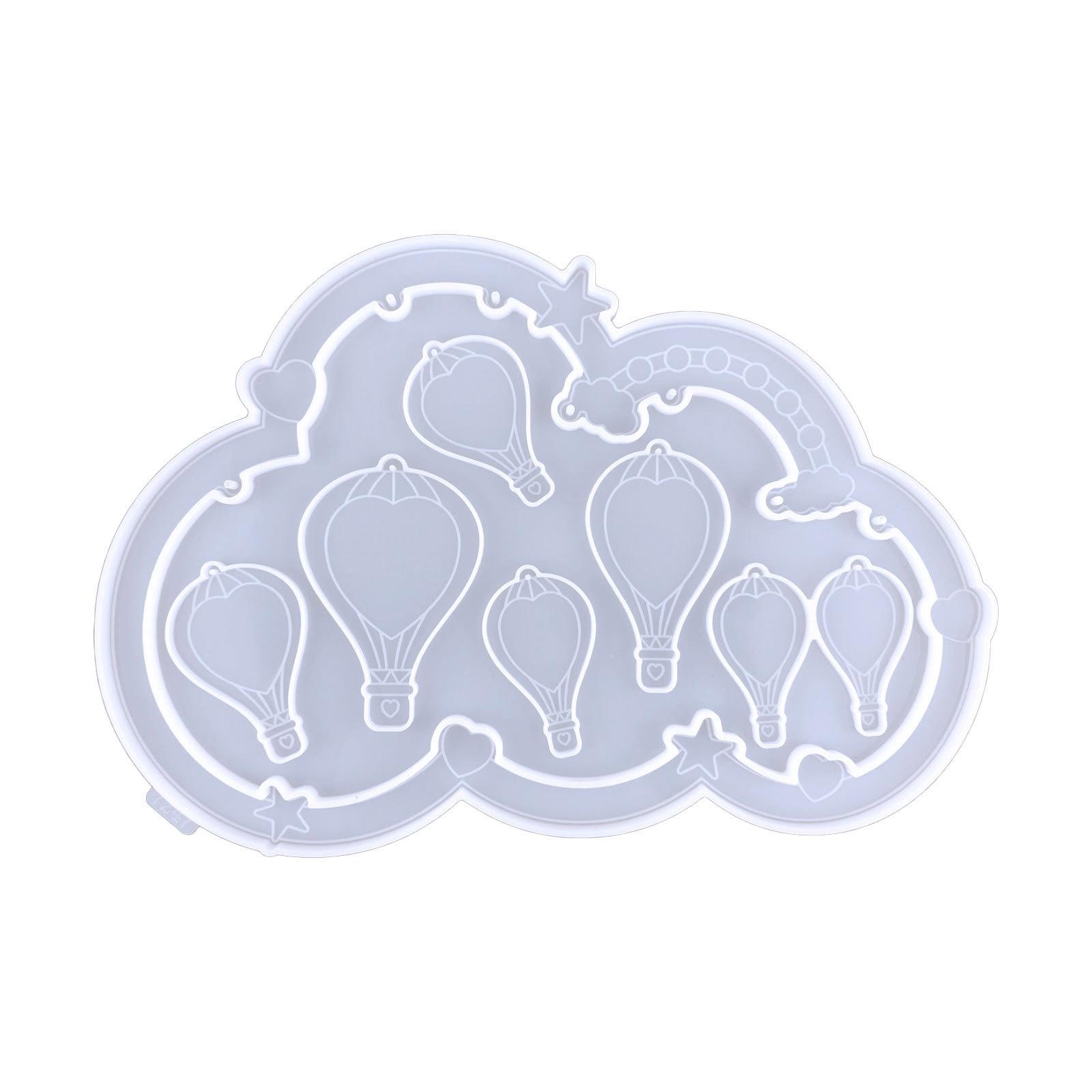 

Geometry Hot Air Balloon Photo Frame Epoxy Mold Silicone Pendant Mould for DIY Resin Decorative Crafts Jewelry Making 1 чистий
