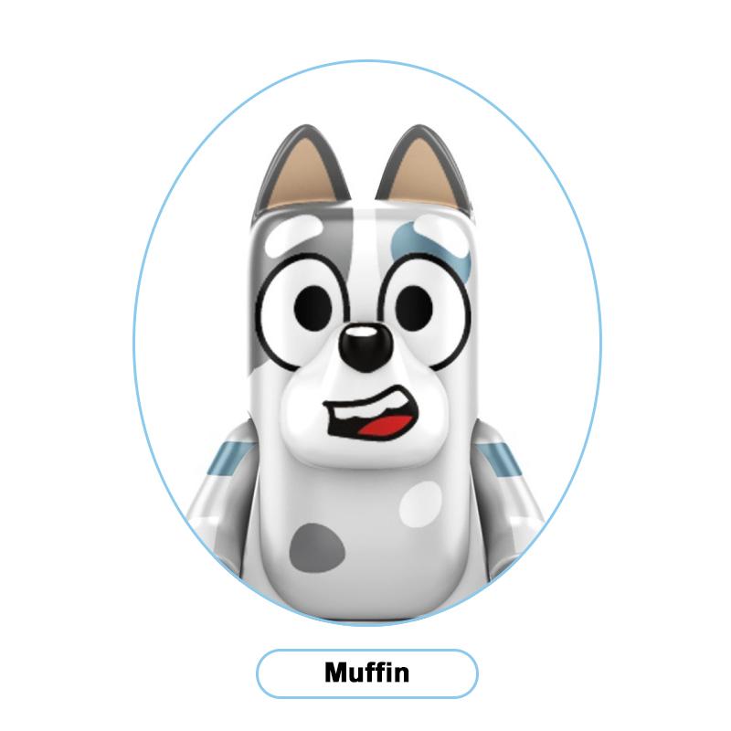Bluey En Bingo Poppen Speelgoed Serie Coco Mackenzie Mia Rad Schattig Mini Deeltjes Gemonteerd Anime Karakter Kinderspeelgoed Cadeau