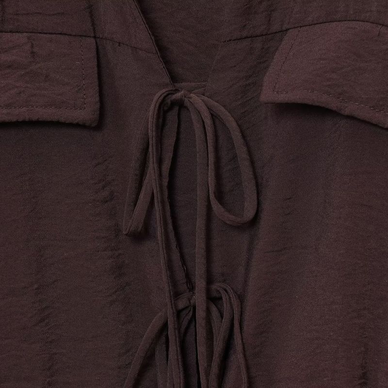 Kaslead New Arrival Women's Fashion Style Stylish Simple and Versatile Bowknot Decoration Shirt 8751526