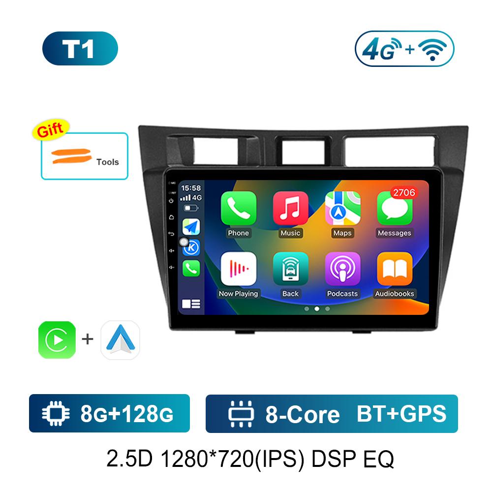 Carplay for Toyota Mark II 9 GX110 2000 - 2007 Android OS Car Audio Multimedia Player BT GPS Navi 4G+WiFi Head Unit IPS Screen