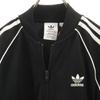 adidas Trefoil logo jersey jacket M Black series 3 Lines Women Used