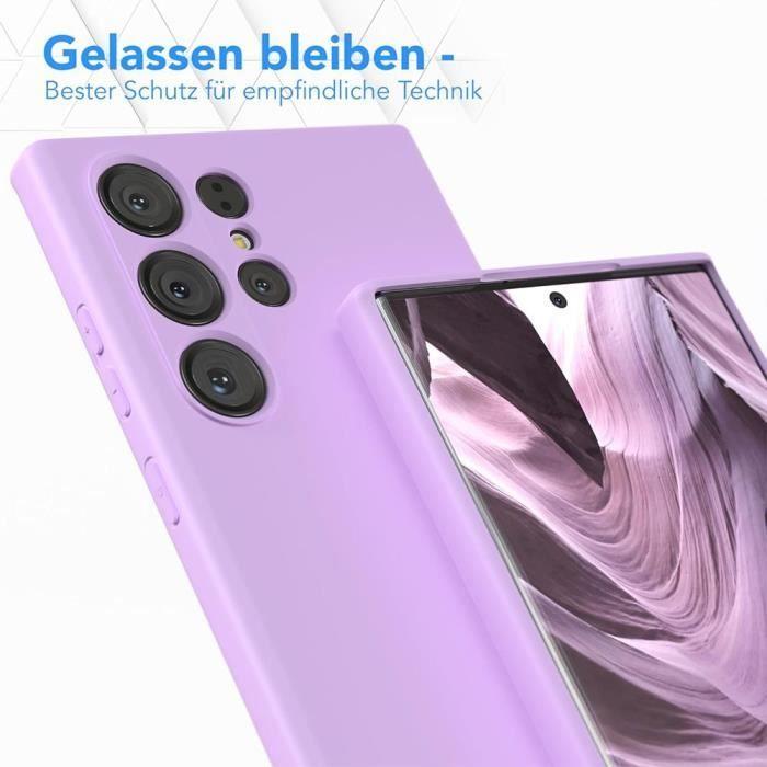 Case - BOOLING - for Samsung Galaxy S24 Ultra - Liquid Silicone - Matte Effect - Purple