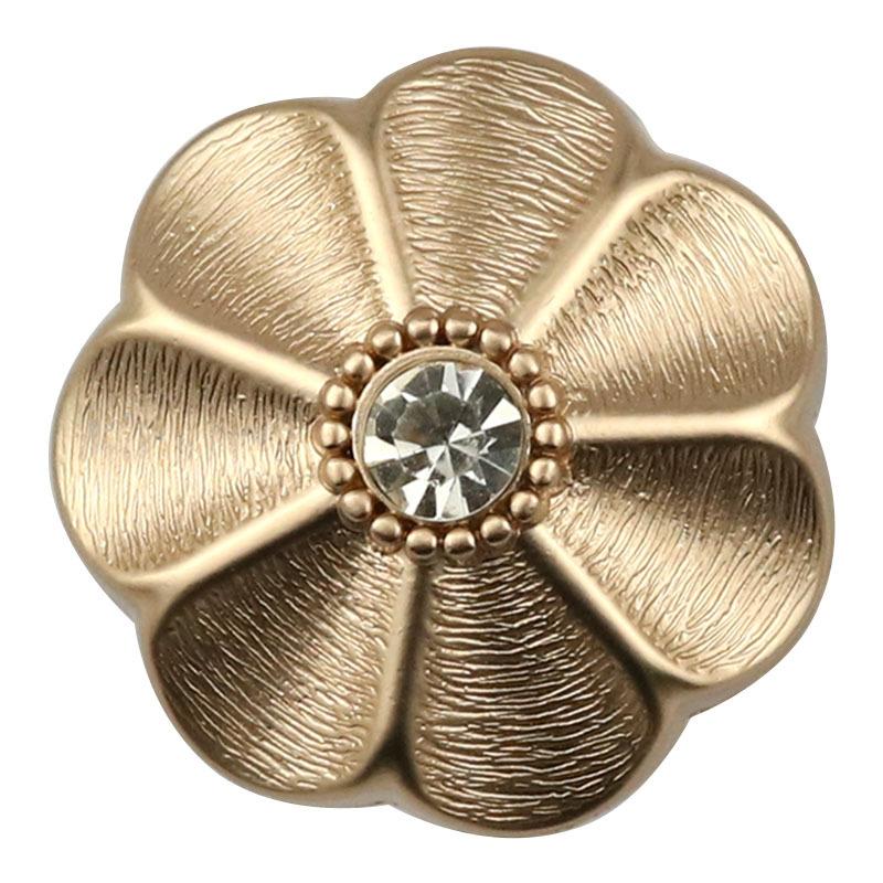 10pcs French Vintage Hepburn Style Metal Buttons Matte Gold Silver Flower Tweed Jacket Coat Decorative Buttons