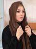 Elegantes Damen Einfaches Solides Kette Seiden Schal Kopftuch Wickeltuch Schal Sonnenschutz Bandana Hijab Damen Böhmisch Schal Pareo Sommer Neu