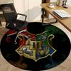 1pc Hogwarts Crest Carpet, Round Non-Slip Durable Large Size Office Carpet, Suitable for Office, Beautiful Decoration