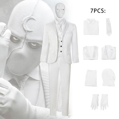 Film Ay Şövalyesi Cosplay Kostümü Tam Set, Cadılar Bayramı Ay Şövalyesi Cosplay Kostümü