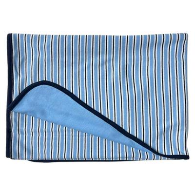 Ralph Decke Wickeltuch Dünn Baumwolle Gestreift Blau Geschenk Feier Jungen Mädchen Baby 320502236 [Polo Lauren] SUFFIELD_BLUE_MULTI(001) ONE_SIZE [Artikel]