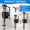 Universal Toilet Flusher Replacement Kit Toilet Flush Flapper Repair Kit Include Toilet Fill Valve 2 Inch Low Flow Toilet Rubber