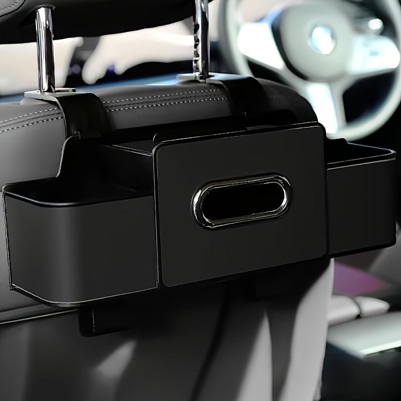 

Car multi-functional storage box,with bag hanger and phone stand,durable material,easy installation,suitable for most car models чорний