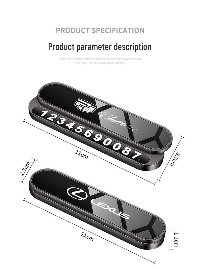 Ford Tijdelijke Parkeertelefoonnummer Plaat Houder voor Mondeo, Edge, Escape, Explorer