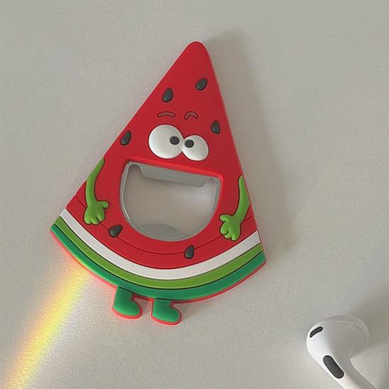 Cartoon Flaschenöffner Kühlschrankmagnet 3D Sandwich Zwiebel Banane Wassermelone Ananas Flaschenöffnungs Werkzeug Kühlschrankmagnet Zubehör