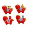 4Pcs Horse Figurine Animal Sculpture Resin Collectibles Chinese Fengshui Tabletop