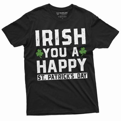 Glückliches St. Patricks Day-Shirt Klee-Kleeblatt-Shirts St. Patrick's Day-T-Shirt Unisex-T-Shirt