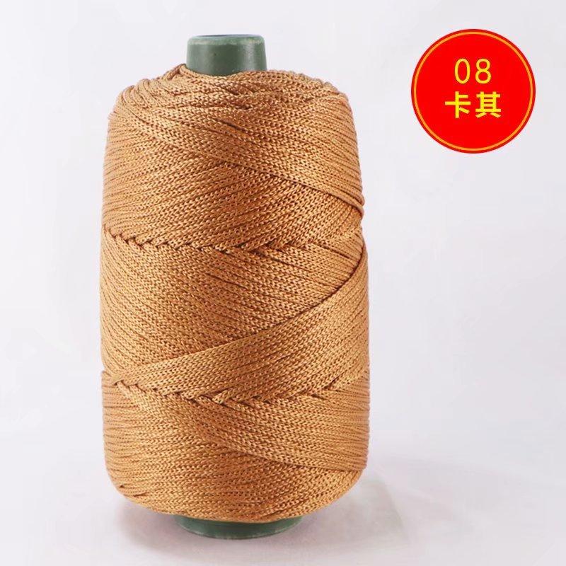 1Pcs 200g Light Body Silk, Hemp Thread, Ice Silk Thread, Bucket Packaging, Hand Woven, Knitted, Hollow Thread Hook Bag