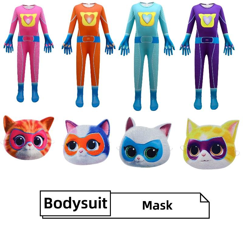 Macacão Fantasia Superkitties para Meninos Para Apresentações 4684