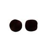Red Simple Round Suede Stud Earrings Retro Elegant Autumn And Winter Earrings Light Luxury Niche Fashion Unique Earrings
