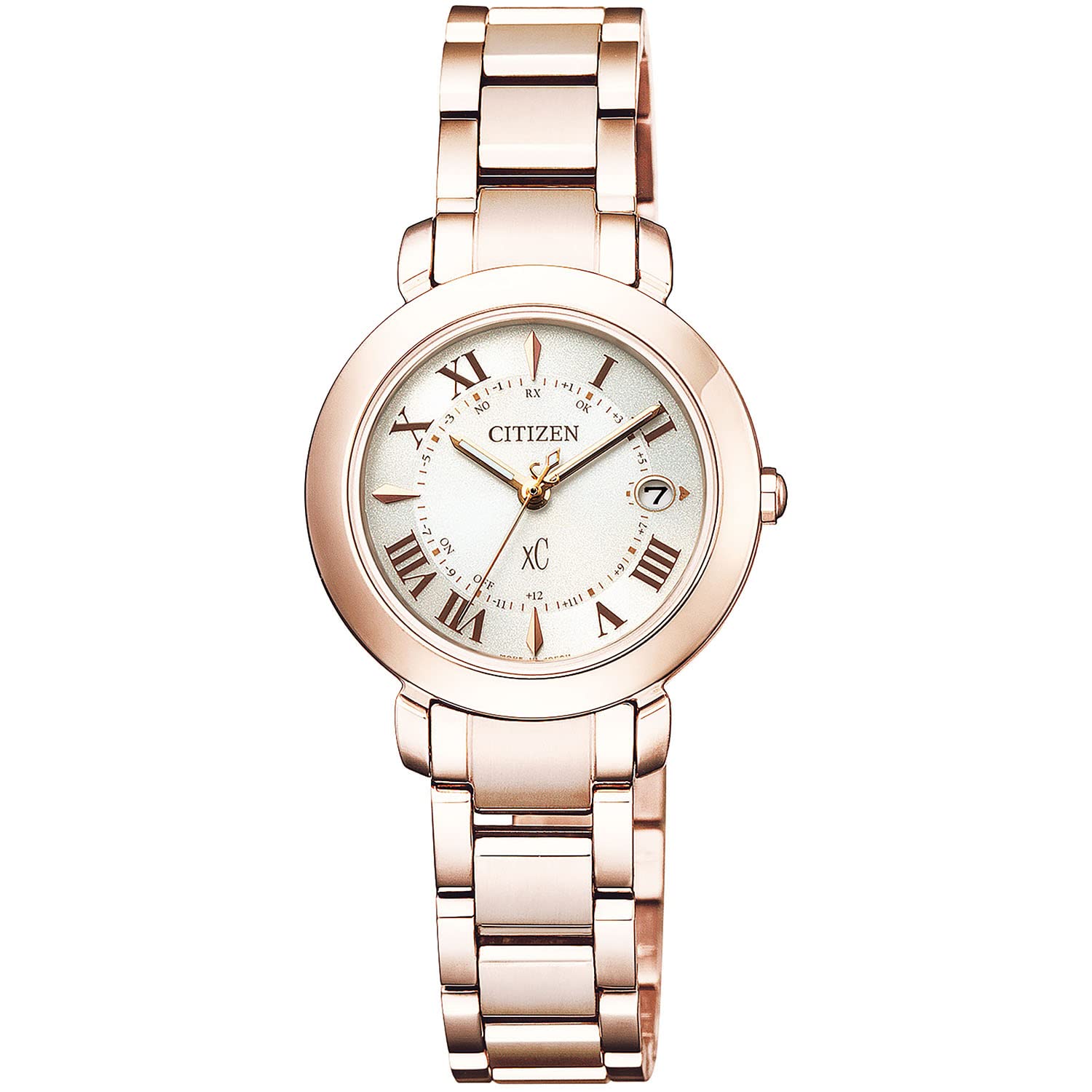 

Cross Sea xC Eco Drive Radio Watch Gold Daily Waterproof hikari collection Citizen Radio Solar [CITIZEN] (Рожевий / / Дами) ES9444-50A