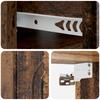 Wall Mounted Nightstand Reclaimed Wood Look 49 x 34.5 x 20 cm