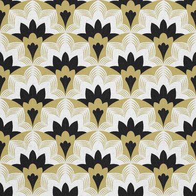 Outdoor Decorative Fabrics Oxford - Asian Motif - Golden Scales