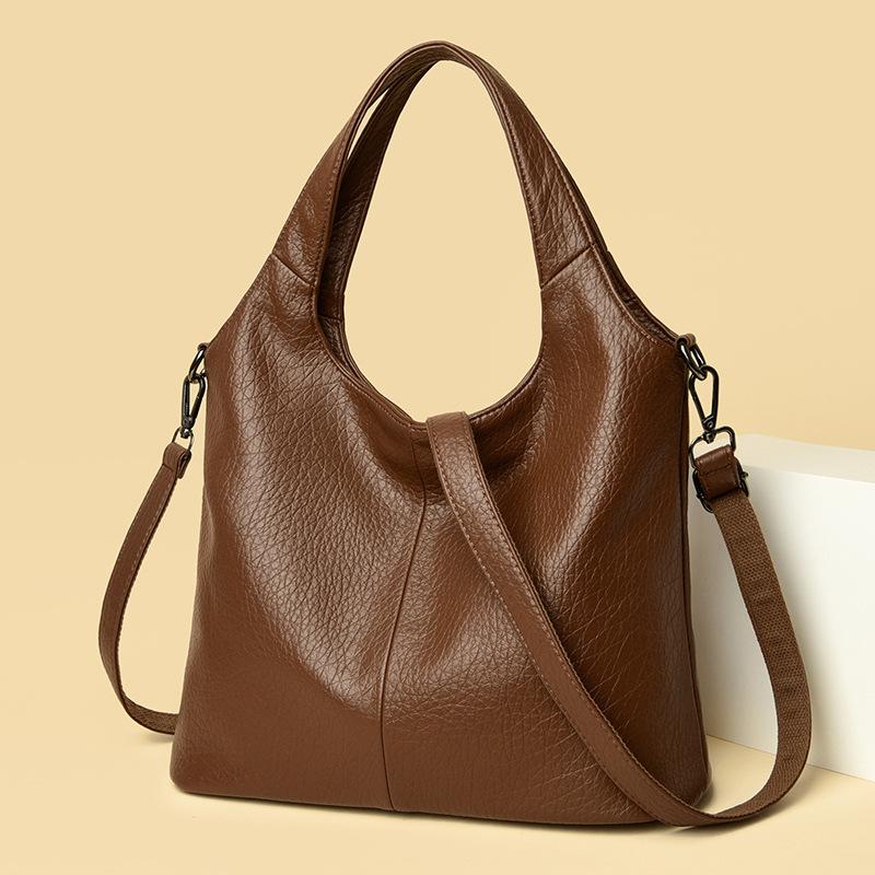 2026 New Women's Handbag Fashi PU Leather Tote Bag Casual Large-capacity Shoulder Bag for Commuting Underarm Crossbody Bag
