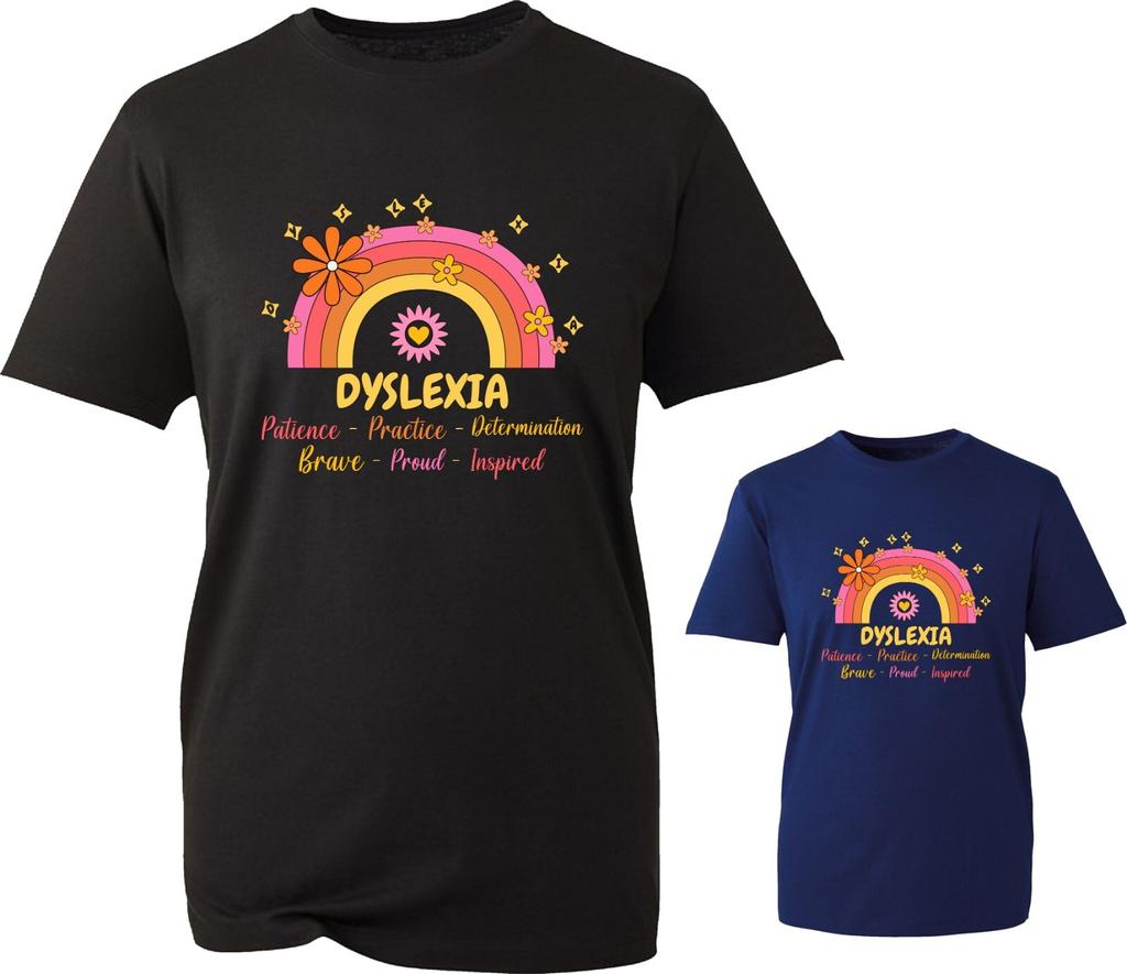 Dyslexia Awareness Vintage Tshirt Dyslexic School Patience Inspired Gift Top