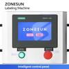 ZONESUN ZS-TB600D High Speed Automatic Engine Oil Detergent Jerry Can Flat Bottles Double Sides Labeling Machine
