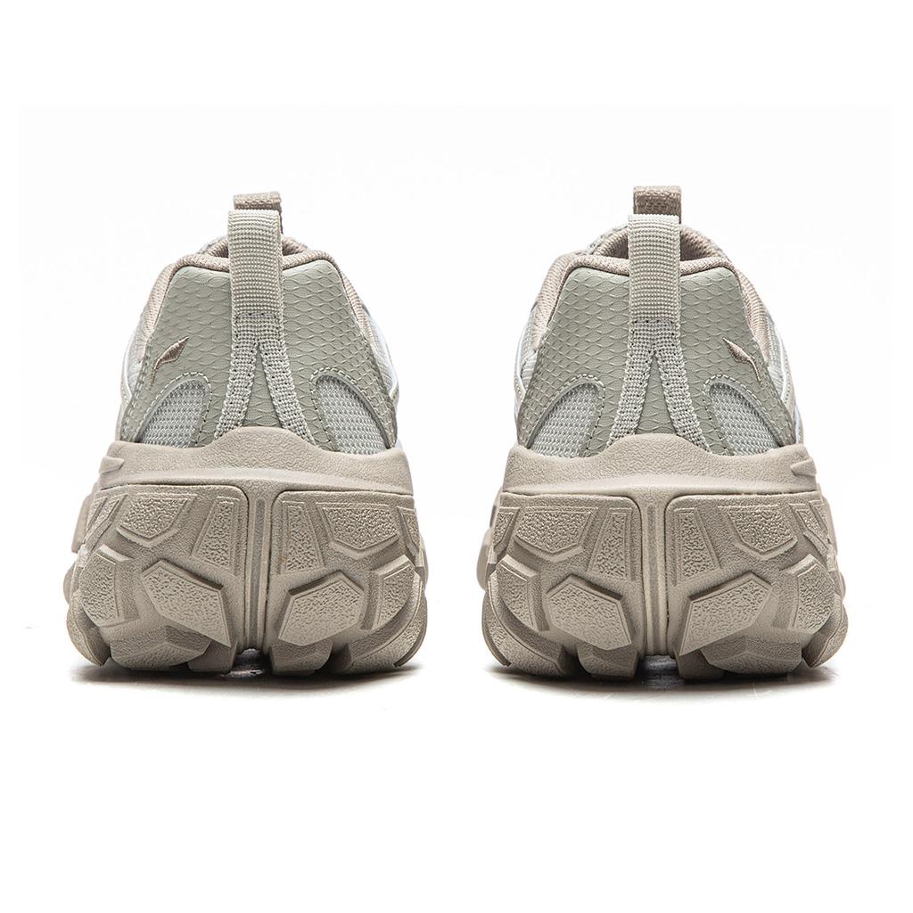 Li Ning Sand Dune Cushioning Slip Resistant Abrasion Resistant Support Low Top Outdoor Shoes Women's Dusty Gray Green AGCW094-2