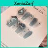 Handgefertigte Funkelnde Diamant Nagelsticker Größen Xs S M L