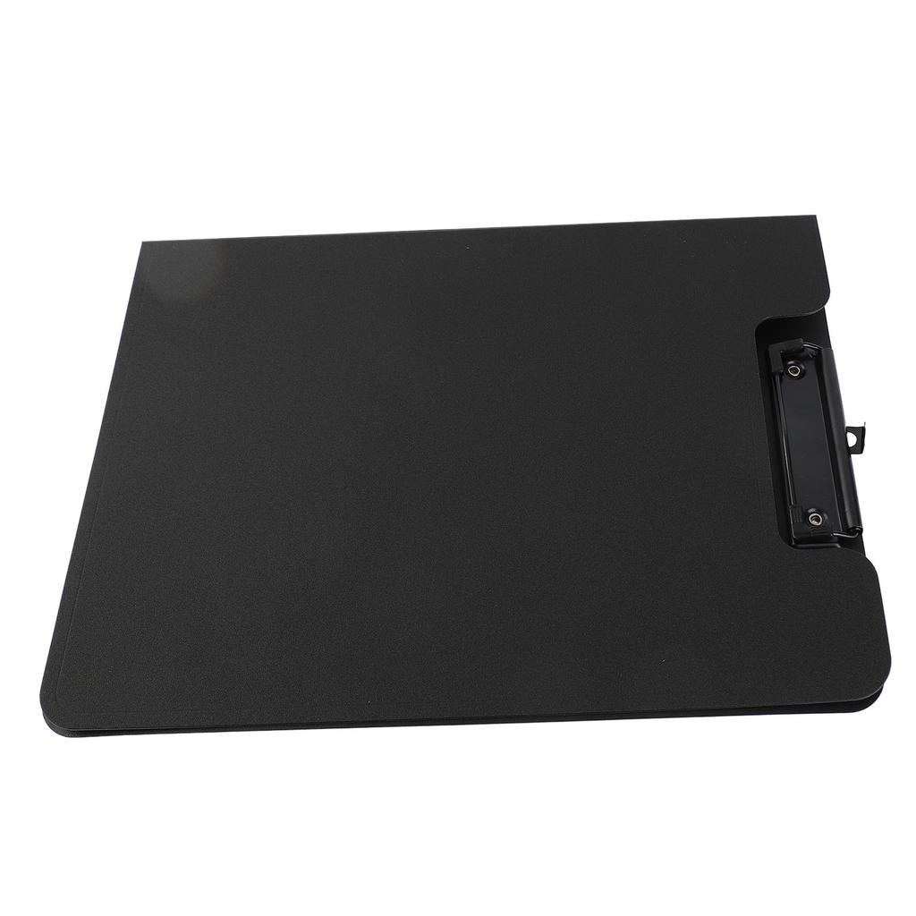 A4 Clipboard Folder Hold 100 Sheets Simple Straight Grain Office Clipboard Folder Paper Folders for School Office Black
